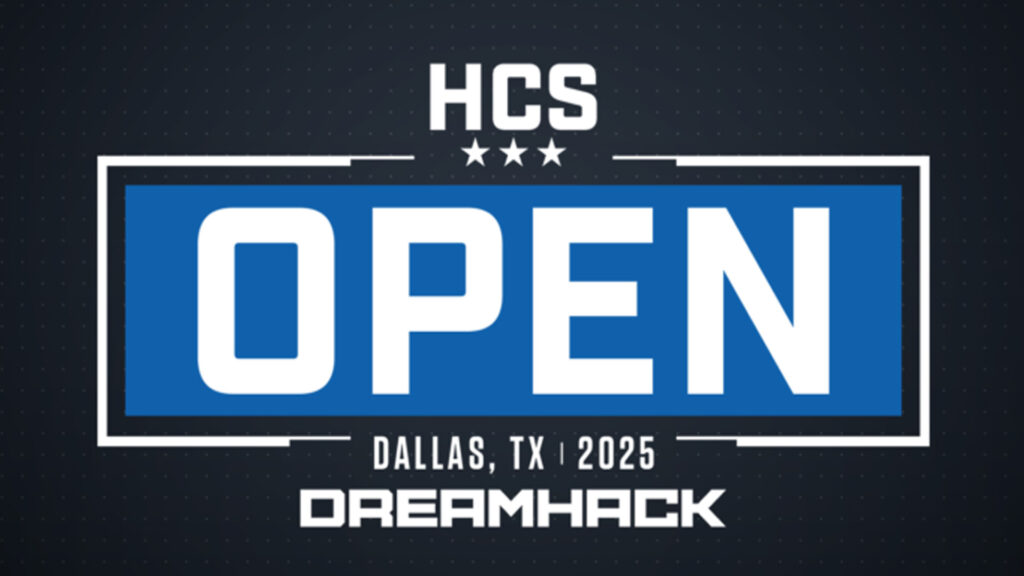 Image of HCS Dallas Open logo on a dark blue background